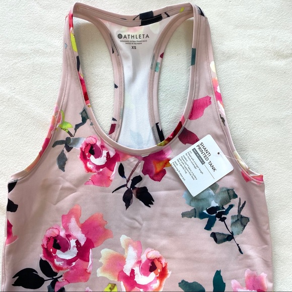 Athleta Shanti Pink Floral Printed Tank - Picture 5 of 12